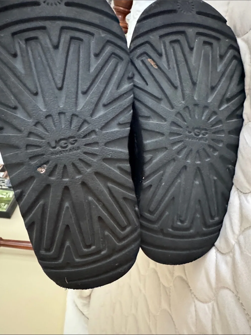 UGG Black Bailey Bow Shearling Boots